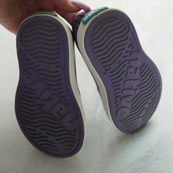 Native Miller Slip-On Water Shoes Purple Size C8 Kids Lightweight Summer Casual - Picture 3 of 7